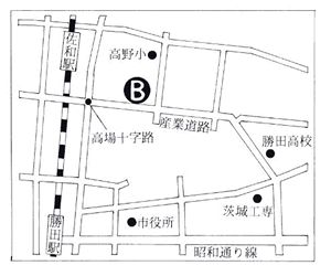 地図：Bグループ指定引取場所
