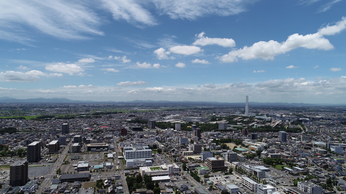 写真：日立製作所グループ上空撮影