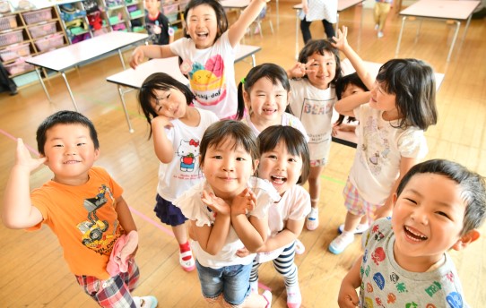 写真：子供たちの元気な様子