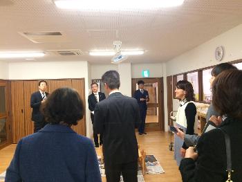 写真：新設保育園の現地調査の様子