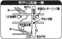 地図：早戸川流域一帯