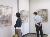 写真：水墨画作品展（勝田墨遊会）