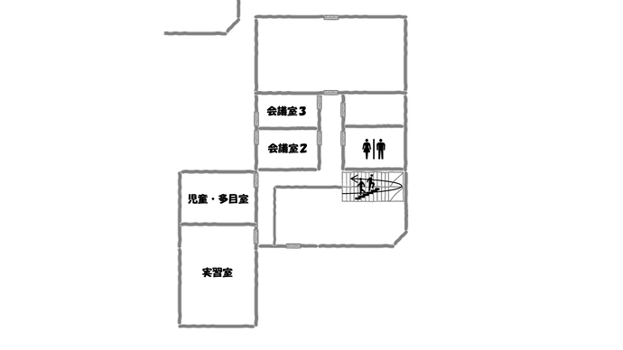 田彦コミュニティセンター2階フロア図