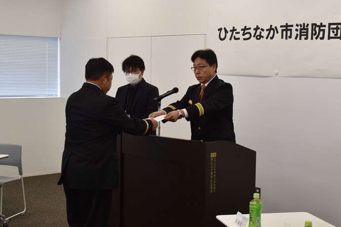 写真：辞令交付式の様子