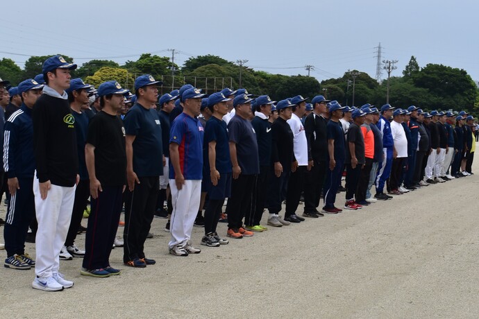 写真：分団対抗ソフトボール大会の様子1