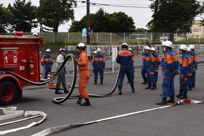 写真：機関運用訓練の様子