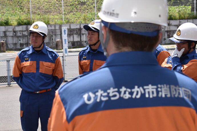 写真：機関運用訓練の様子