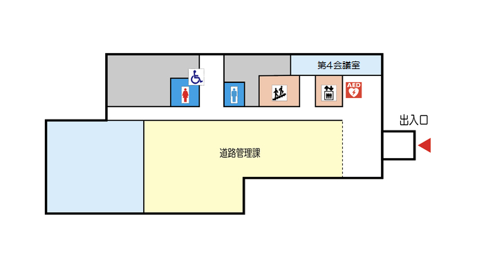 企業合同庁舎1階案内図