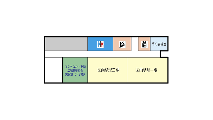 企業合同庁舎5階案内図