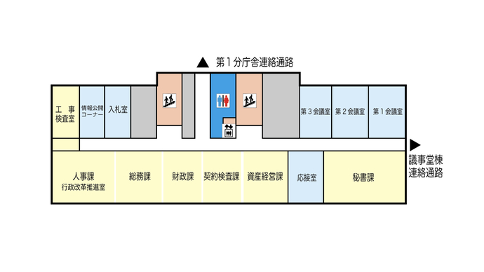 行政棟2階案内図