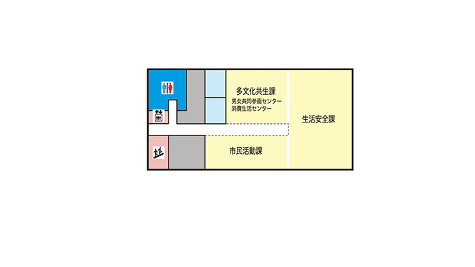 第2分庁舎2階案内図
