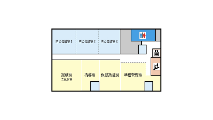 第3分庁舎2階案内図