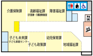 第3分庁舎1階案内図