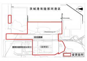 イラスト：都市計画変更に係る位置図