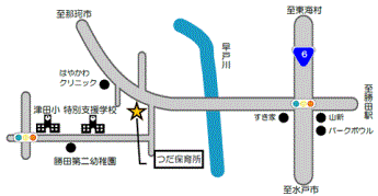 つだ保育所の地図