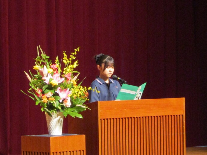 写真：作文発表