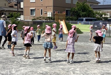 体操をしています。