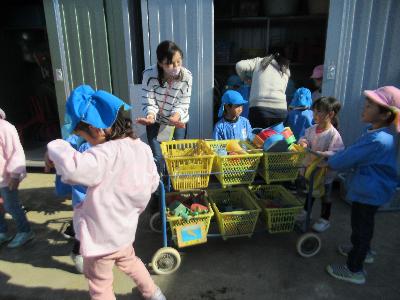 写真：片付けもできるよ