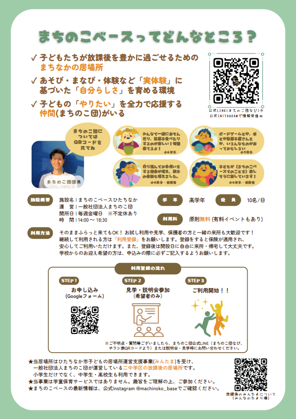 まちのこベースチラシ（裏）