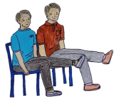 シルバーリハビリ体操教室のイラストです