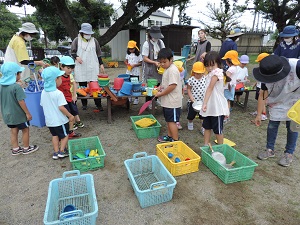 写真：片付け