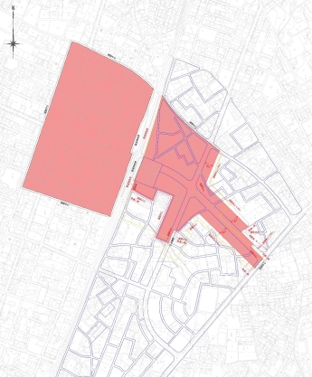 地図：佐和駅東地区準防火地域変更