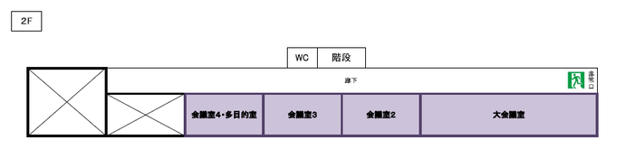 阿字ヶ浦ふれあい交流館2階のフロア図