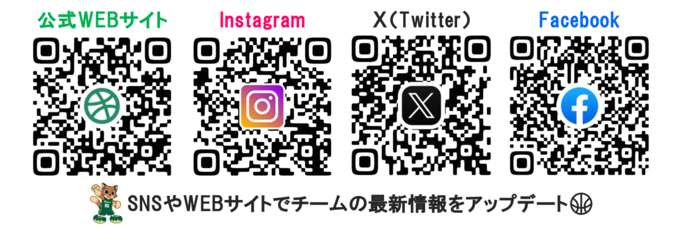 オフィシャルSNSQRコード