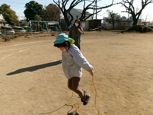 写真：なわとび