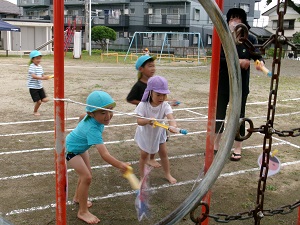 写真：水遊び