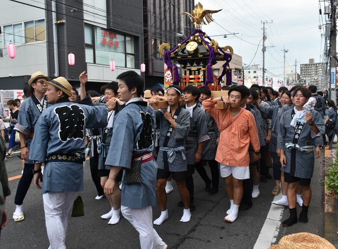 ひたちなか祭りに参加してお神輿担ぎ