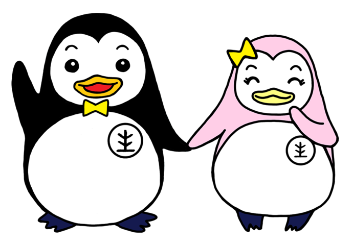 更生保護のマスコットキャラクター「更生ペンギンのホゴちゃんとサラちゃん」