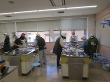 写真：調理実習の様子
