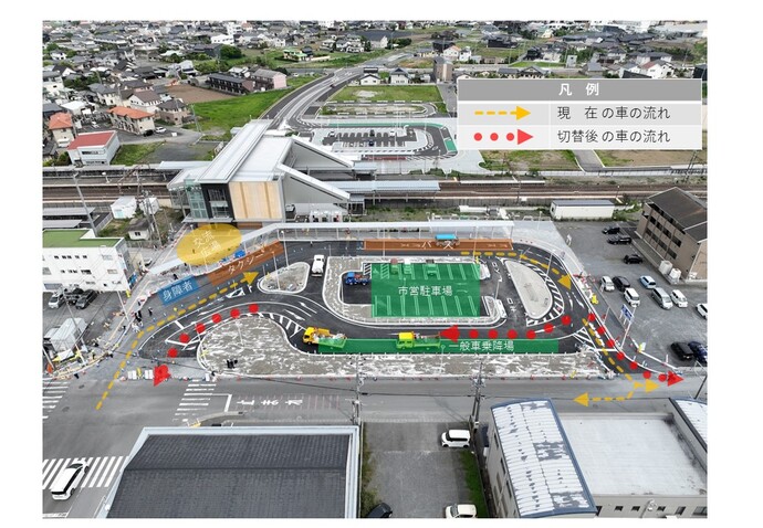 佐和駅西口平面図