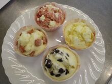 写真:出来上がった蒸しパン