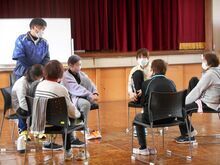 写真：ウォーミングアップの様子