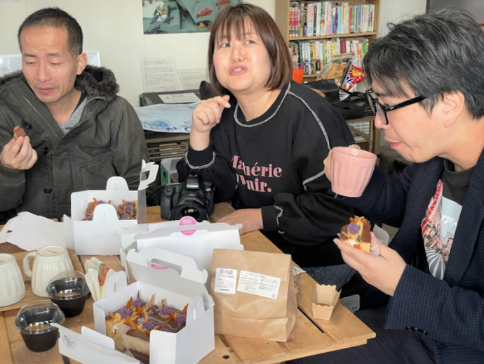 会話している写真