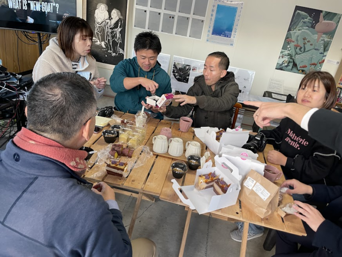 会話している写真