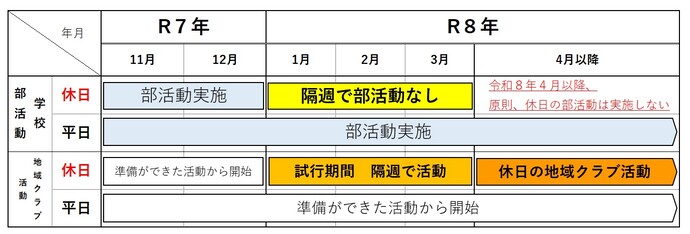 地域展開に向けたスケジュール