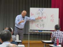 写真：講師が説明している様子