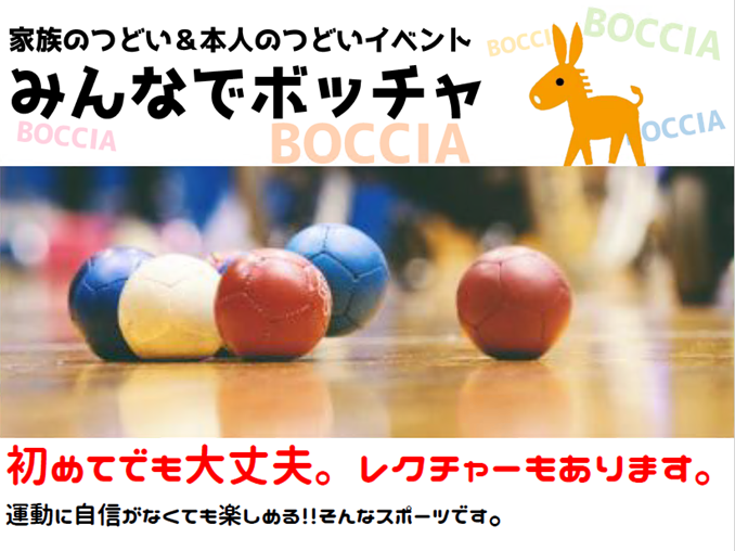 ボッチャ大会の案内チラシ