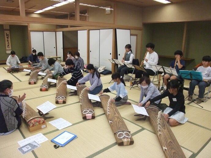 箏・尺八教室練習写真