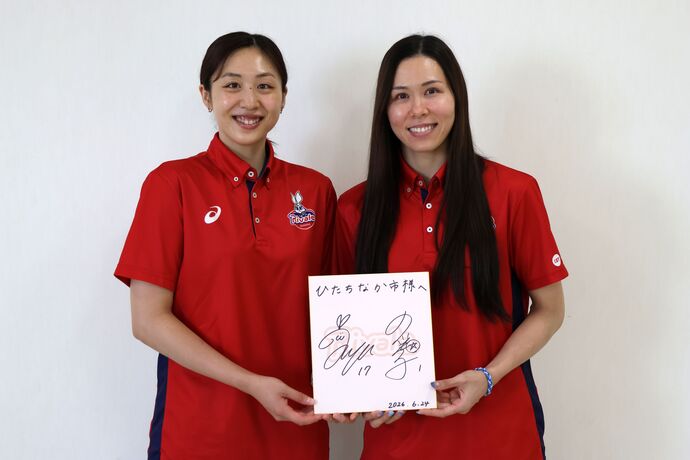 上坂選手(左) 渡邊選手(右)