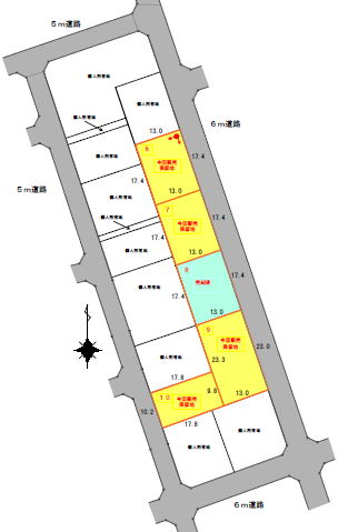 144街区先着販売位置図